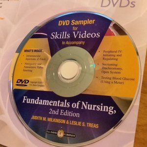 FA Davis Nurse Instructor DVD Sampler Skills Video NG Tube IV Suction Glucose